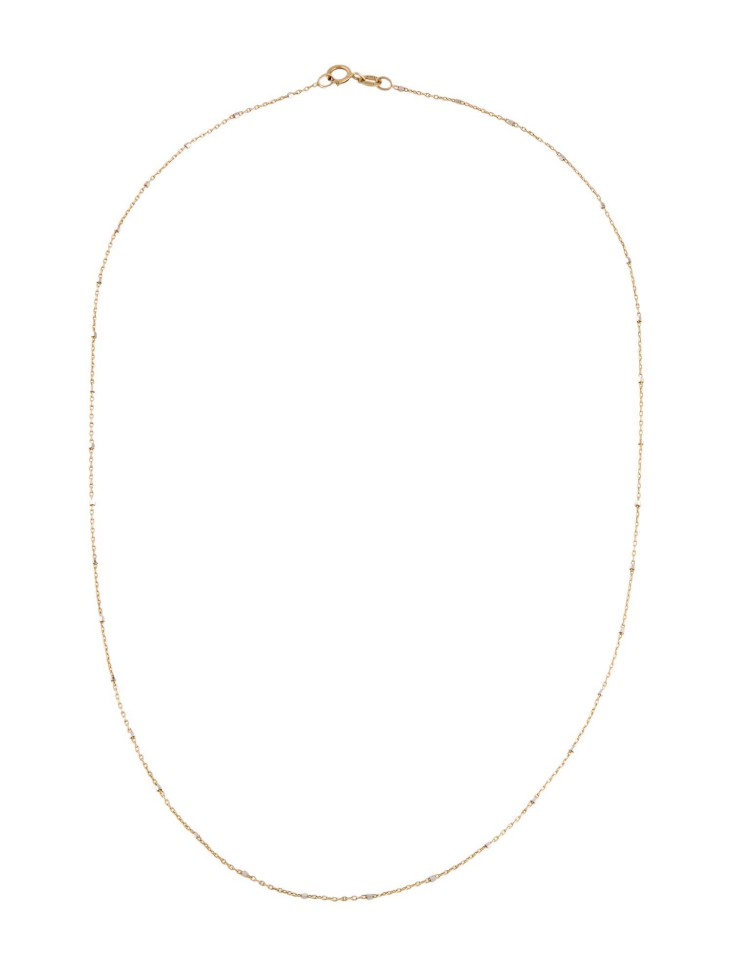 Necklace 14K Beaded Chain