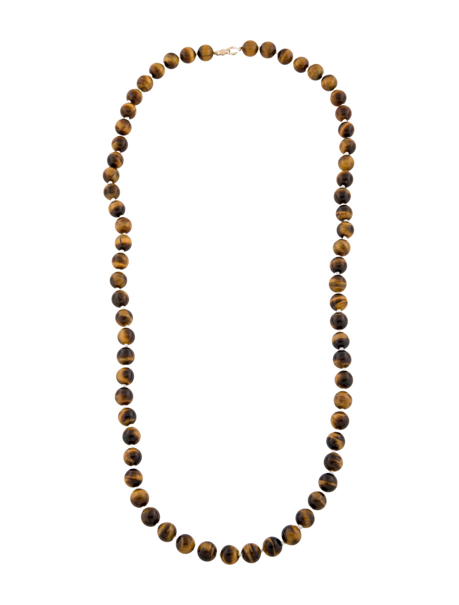 Necklace 14K Tiger's Eye Beaded