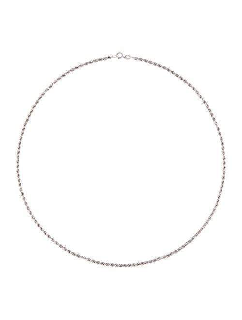 Necklace 18K Rope Chain Link Necklace