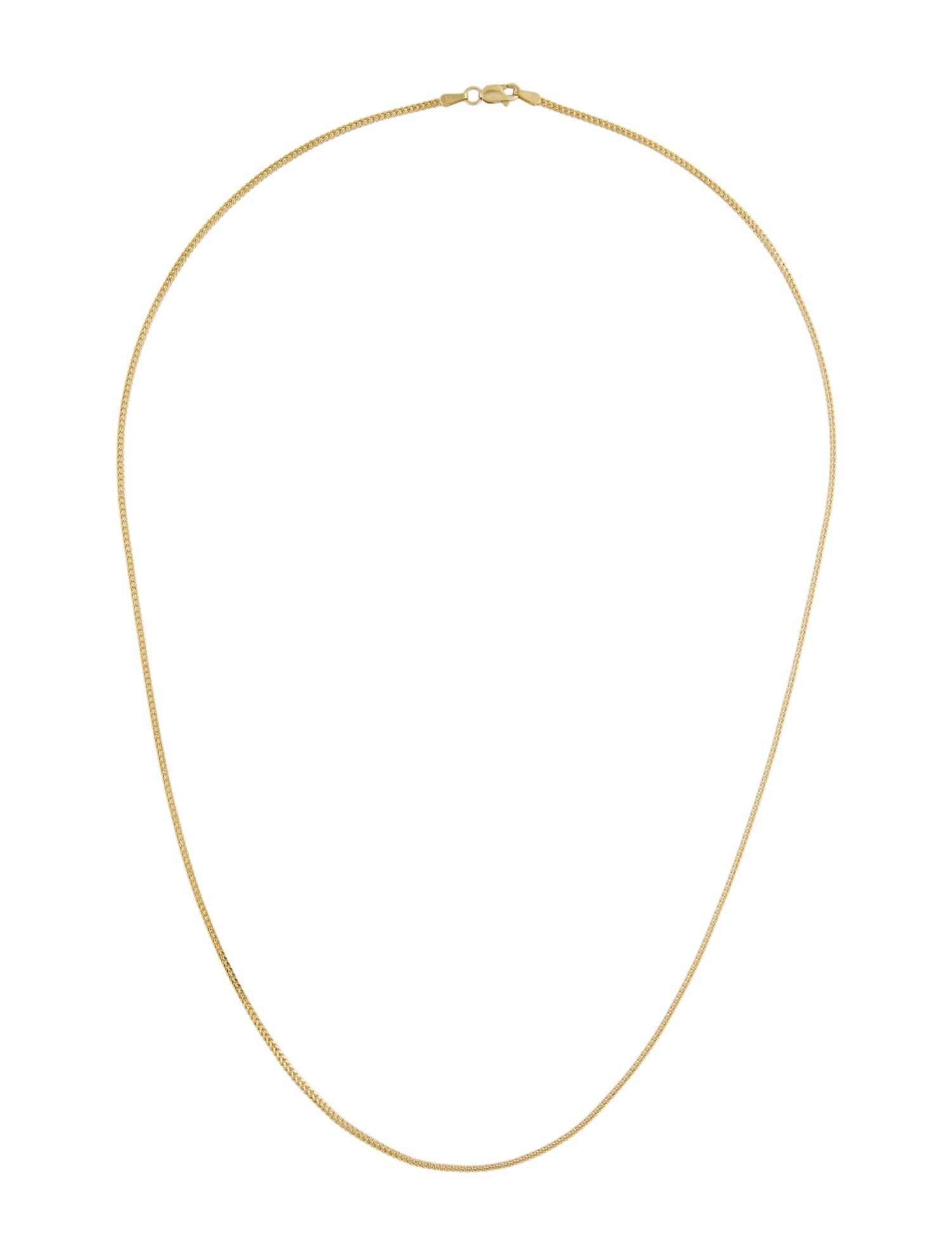 Necklace 10K Woven Box Chain