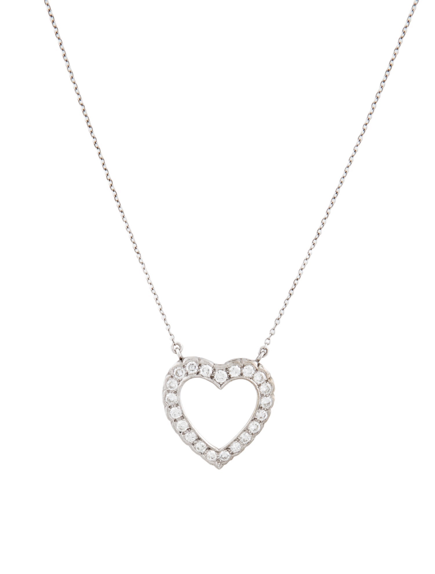 Necklace 14K Diamond Heart Pendant