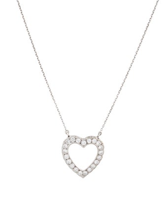 Necklace 14K Diamond Heart Pendant Necklace