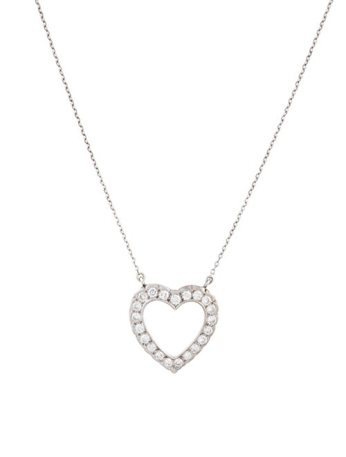 Necklace 14K Diamond Heart Pendant Necklace