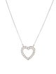 Necklace 14K Diamond Heart Pendant Necklace