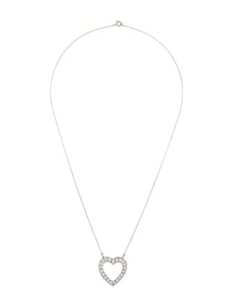 Necklace 14K Diamond Heart Pendant Necklace