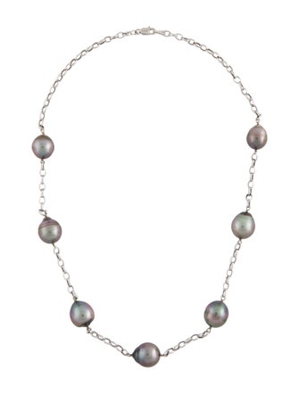 Necklace 14K Pearl Station Necklace