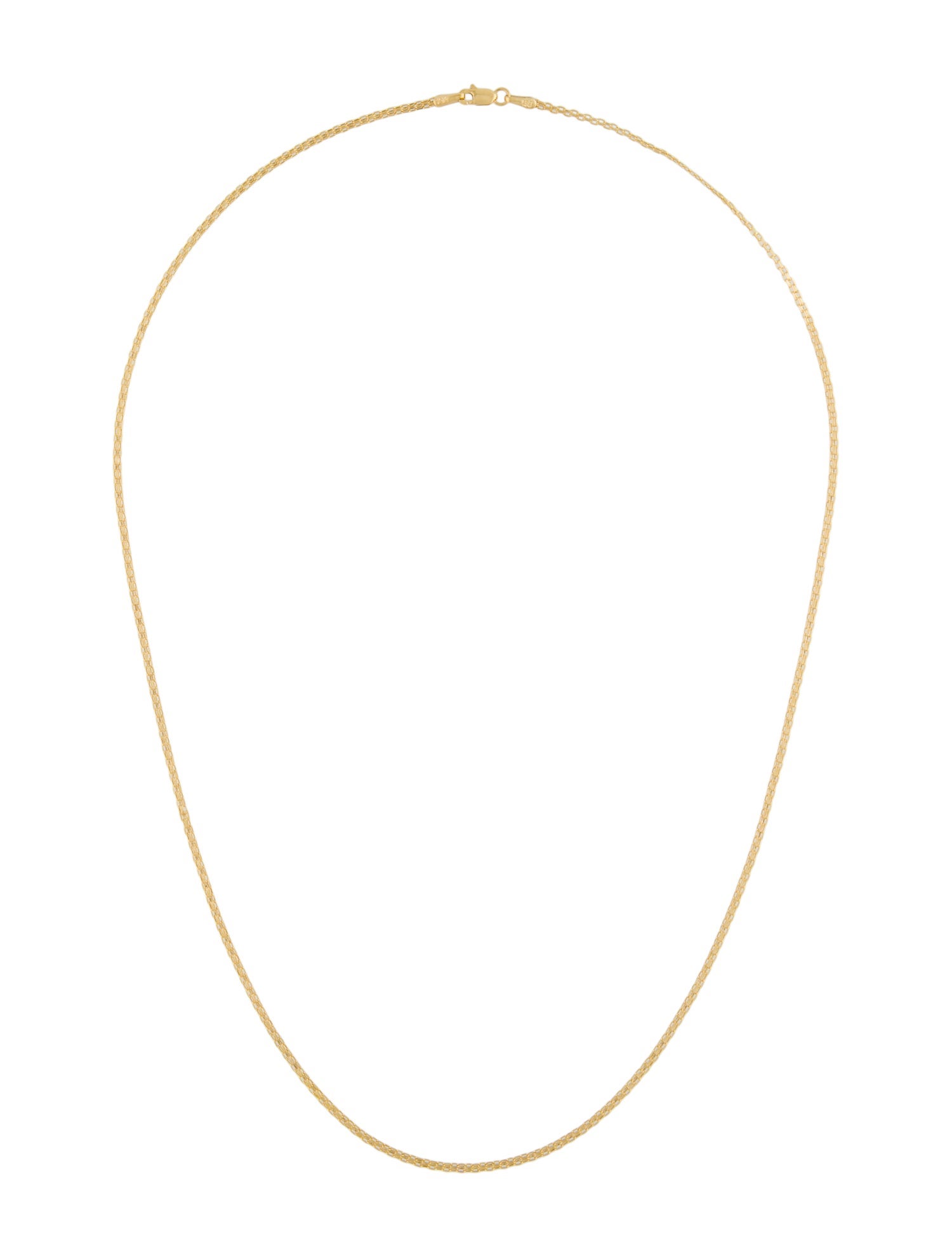 Necklace 10K Flat Woven Chain