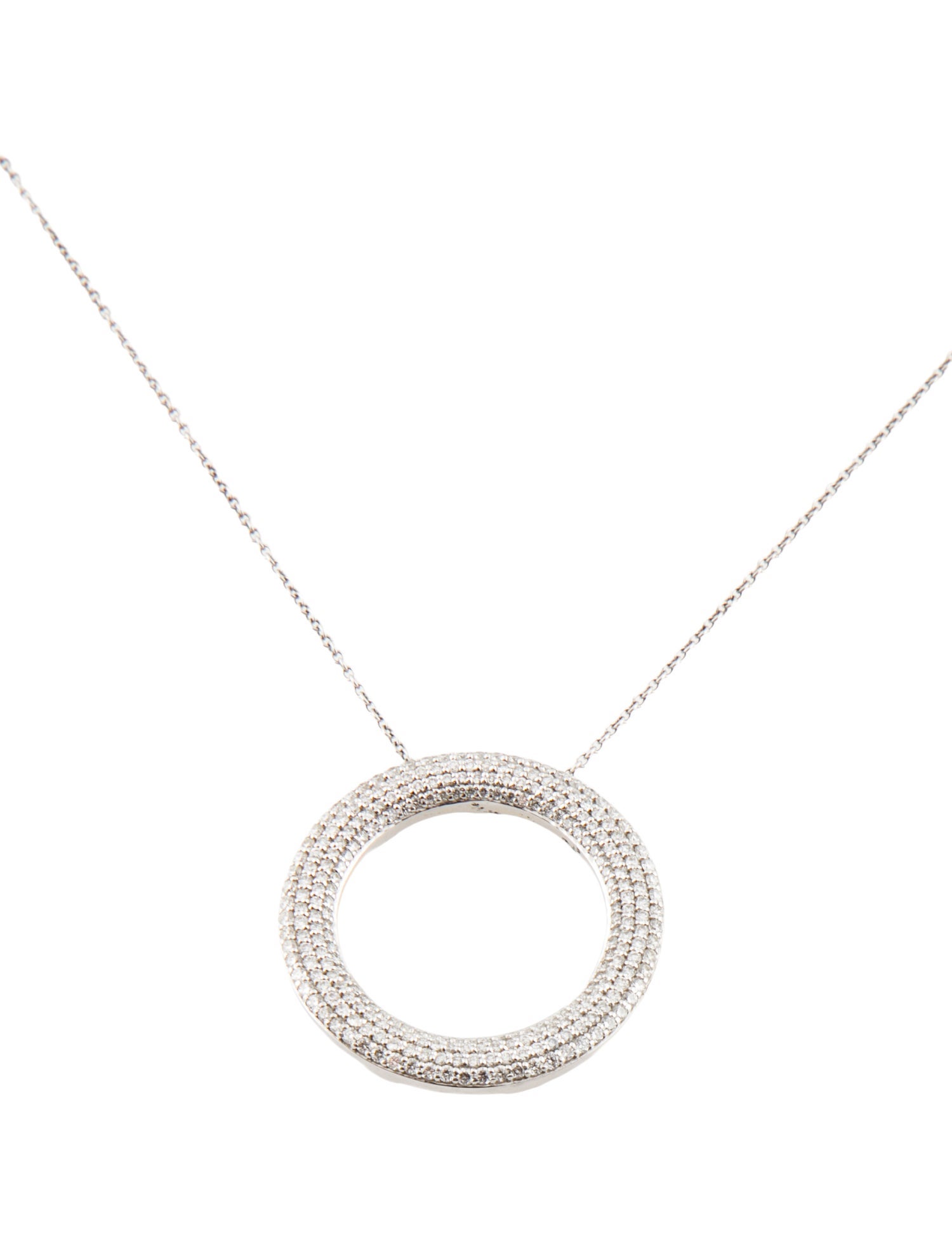 Necklace 14K 1.25ctw Diamond Circle Pendant