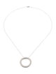 Necklace 14K 1.25ctw Diamond Circle Pendant Necklace