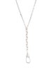 Necklace 14K Chain Link Lariat Necklace