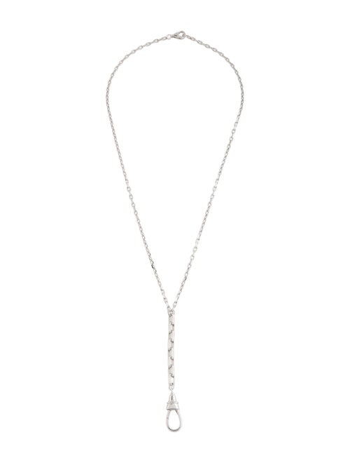 Necklace 14K Chain Link Lariat Necklace