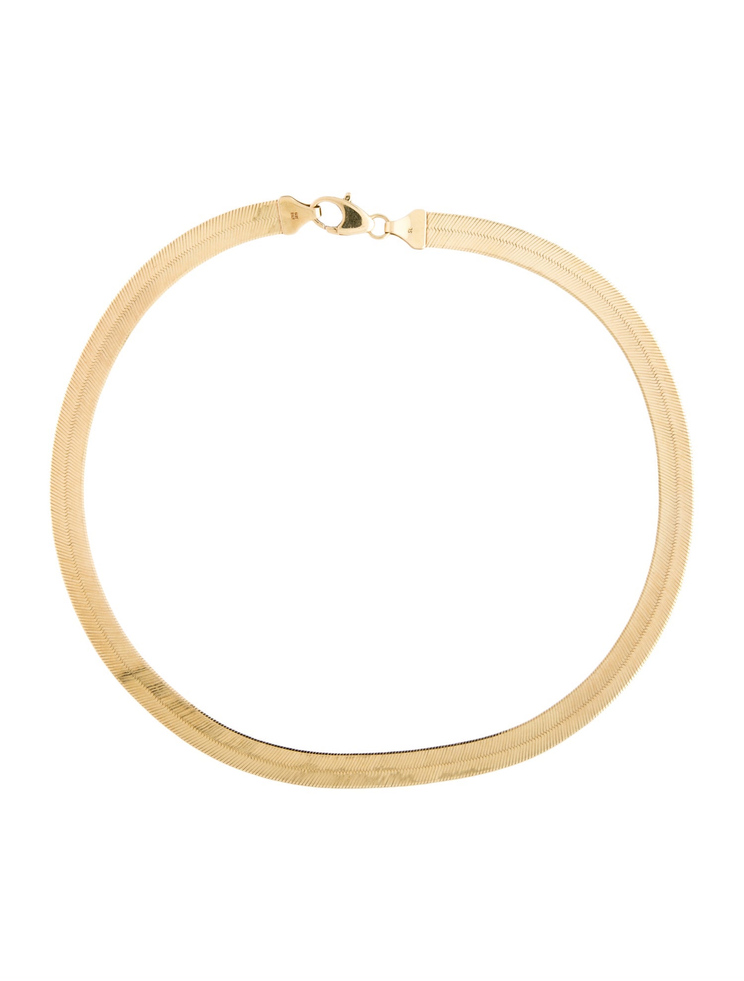 Necklace 14K Herringbone Collar