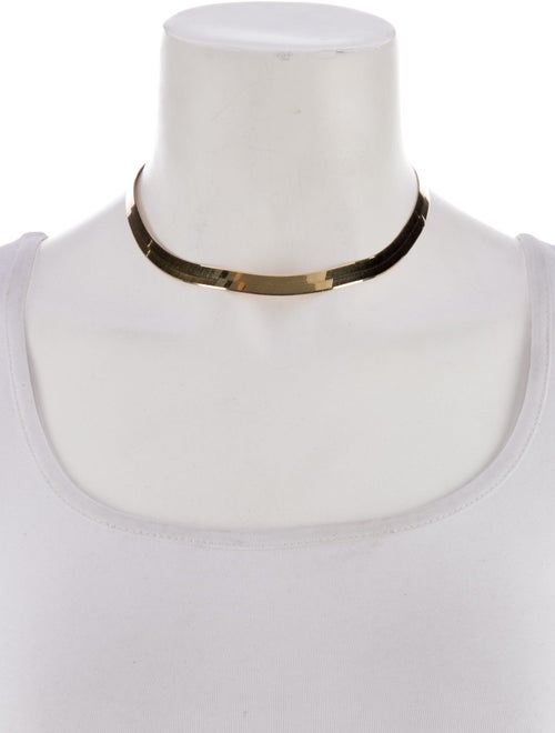 Necklace 14K Herringbone Collar Necklace