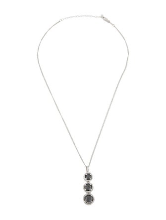 Necklace 14K 4.19ctw Diamond Tiered Drop Pendant Necklace