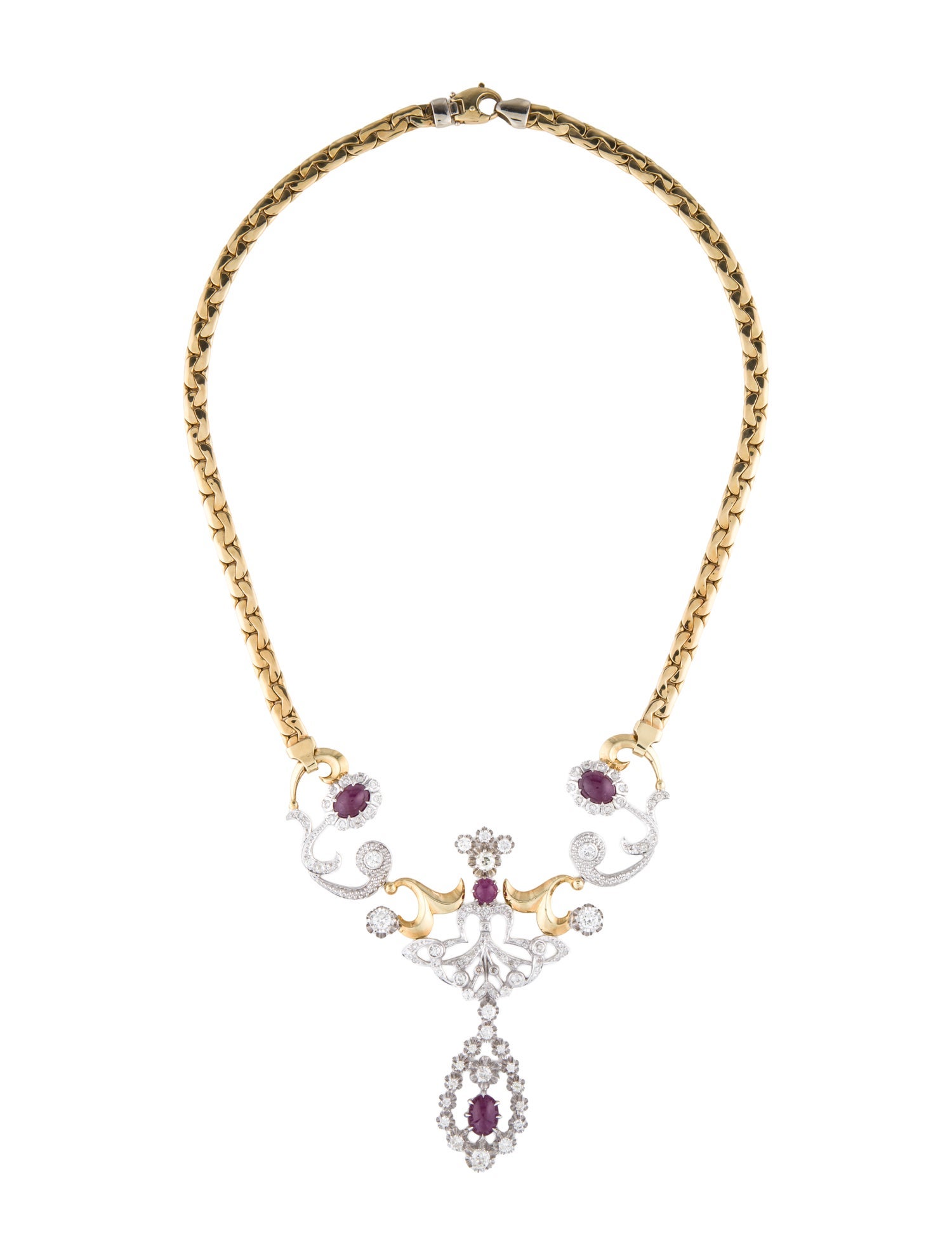 Necklace Ruby & Diamond Necklace