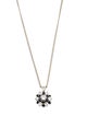 Necklace 14K Diamond & Sapphire Pendant Necklace
