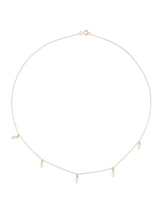 Necklace 14K Pearl Station Necklace