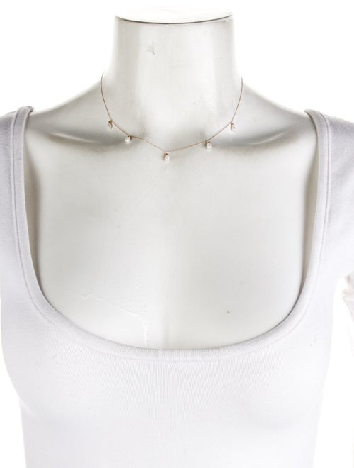 Necklace 14K Pearl Station Necklace