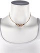 Necklace 18K Ruby & Diamond Pendant Collar Necklace