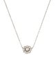 Necklace 14K 1.31ctw Diamond Cluster Pendant Necklace