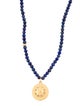 Necklace 24K Lapis Lazuli Bead Strand Pendant Necklace