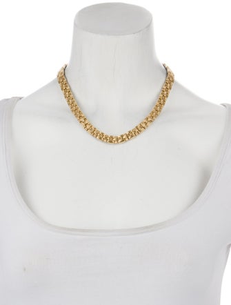 Necklace 14K Two-Tone Reversible Woven Chain Necklace