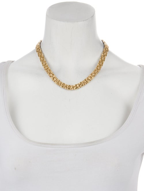 Necklace 14K Two-Tone Reversible Woven Chain Necklace