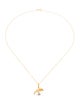 Necklace 14K Pearl & Diamond Dolphin Pendant Necklace