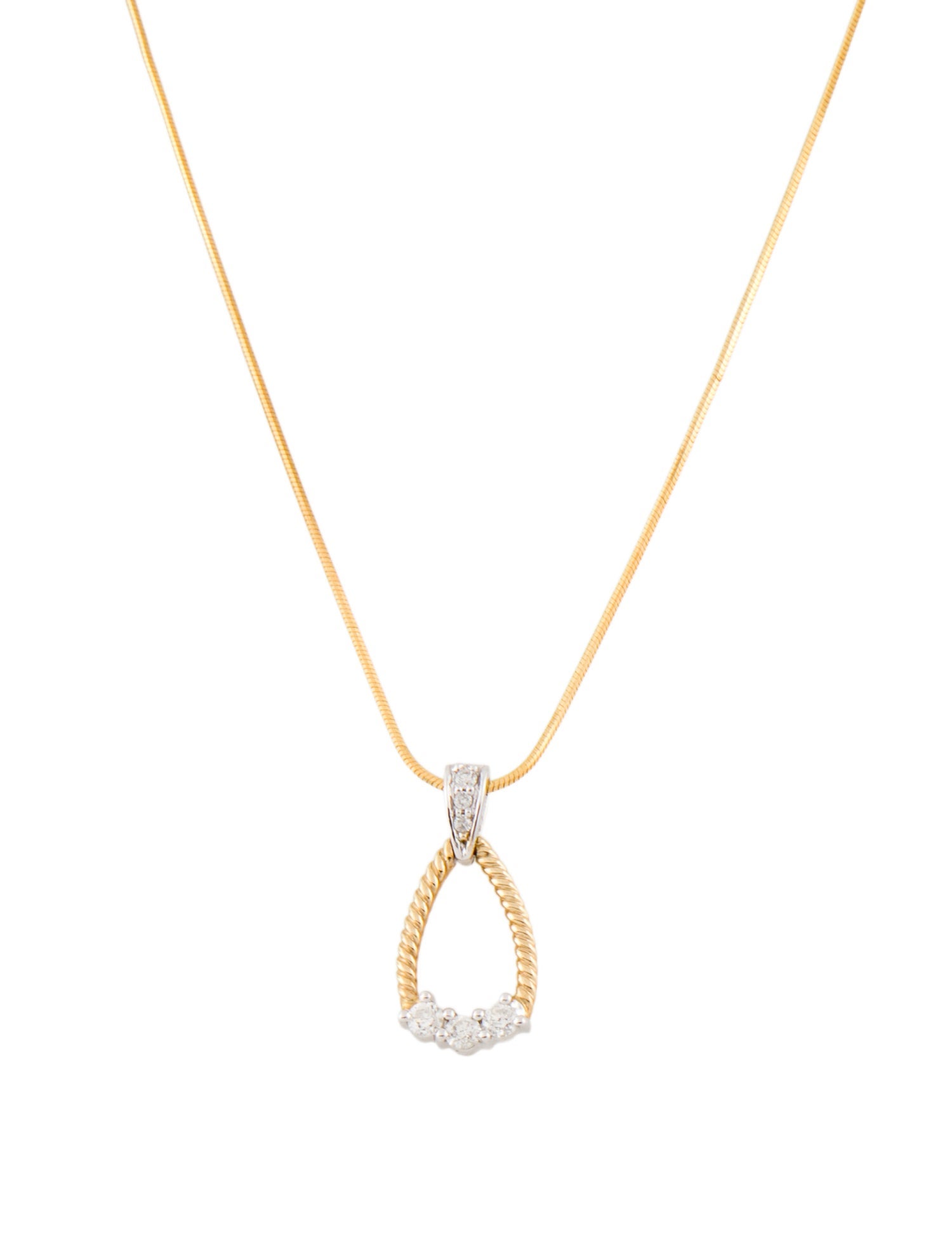 Necklace 14K Diamond Pendant