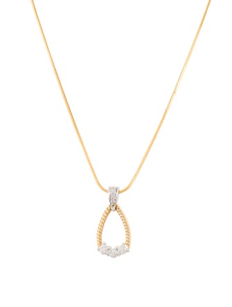 Necklace 14K Diamond Pendant Necklace