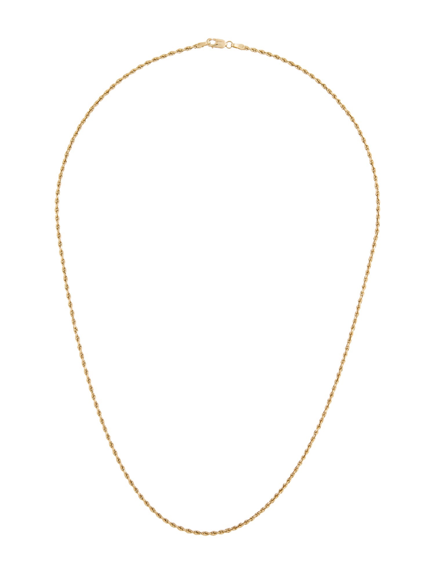 Necklace 14K Rope Chain Necklace