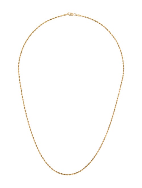 Necklace 14K Rope Chain Necklace