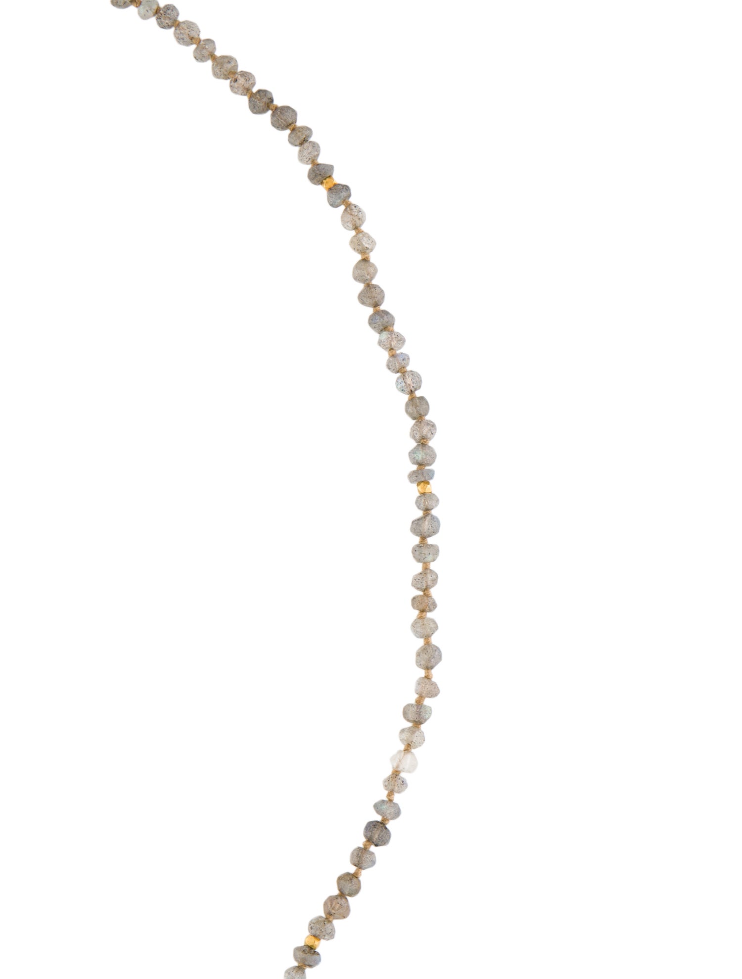 Necklace 18K Labradorite Bead