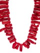 Necklace 14K Dyed Coral Necklace