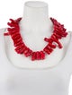 Necklace 14K Dyed Coral Necklace