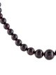 Necklace 14K Garnet Graduated Bead Strand Necklace