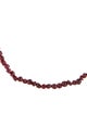 Necklace 14K Garnet Bead Strand Necklace