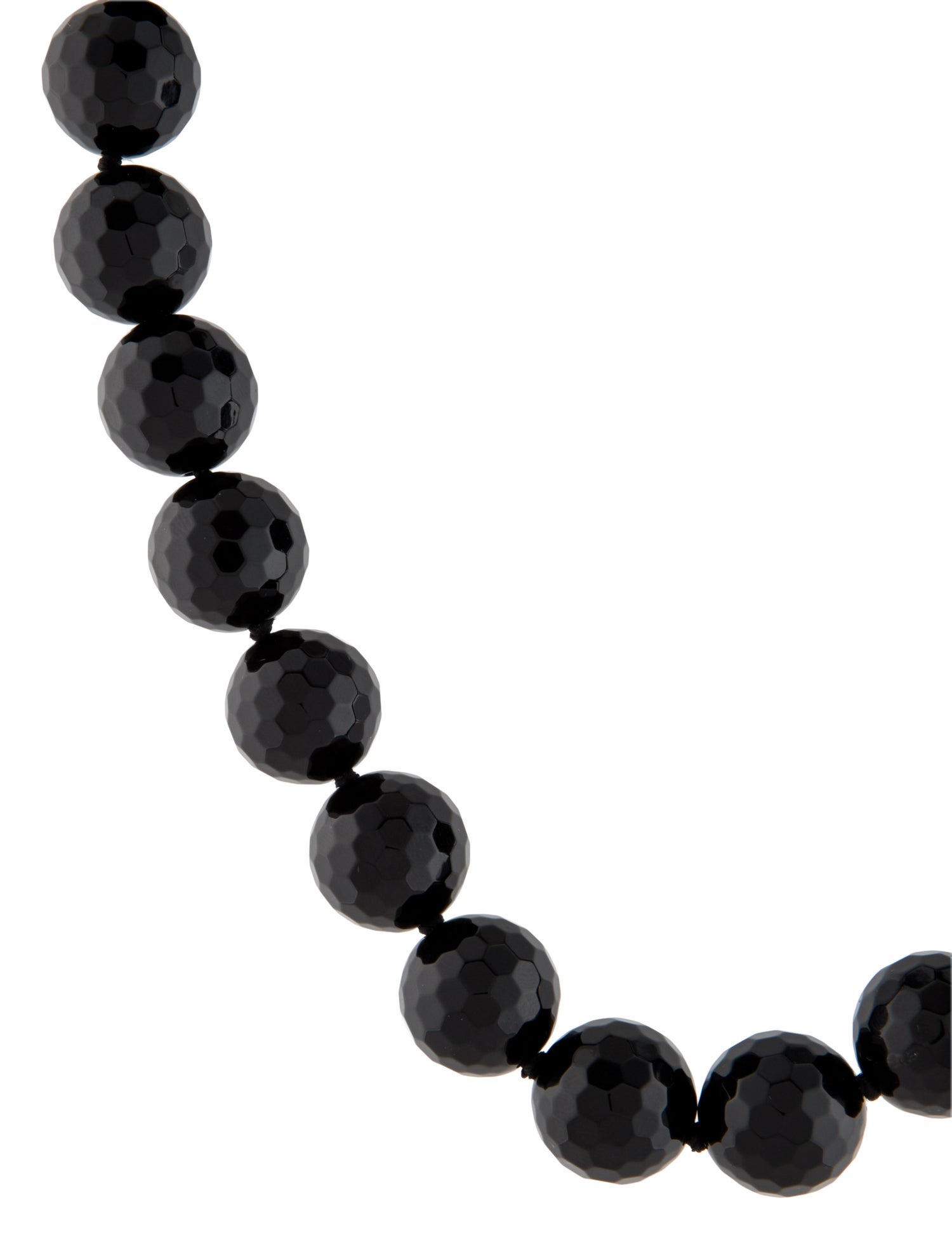 Necklace 14K Onyx Large Bead
