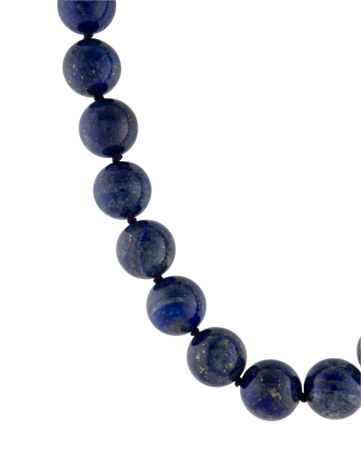 Necklace 14K Lapis Lazuli Bead Strand