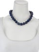 Necklace 14K Lapis Lazuli Bead Strand Necklace