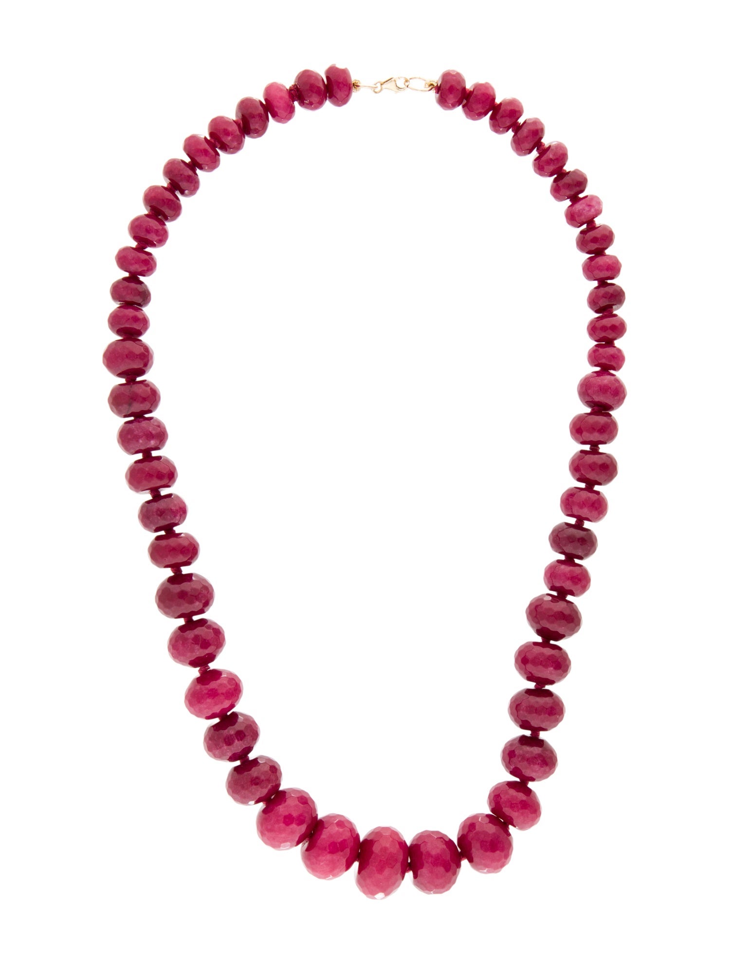 Necklace 14K Graduated Carnelian Bead Strand