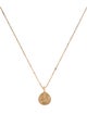 Necklace 14K Peace Sign Pendant Necklace