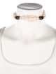 Necklace 18K Pearl & Onyx Station Multistrand Choker