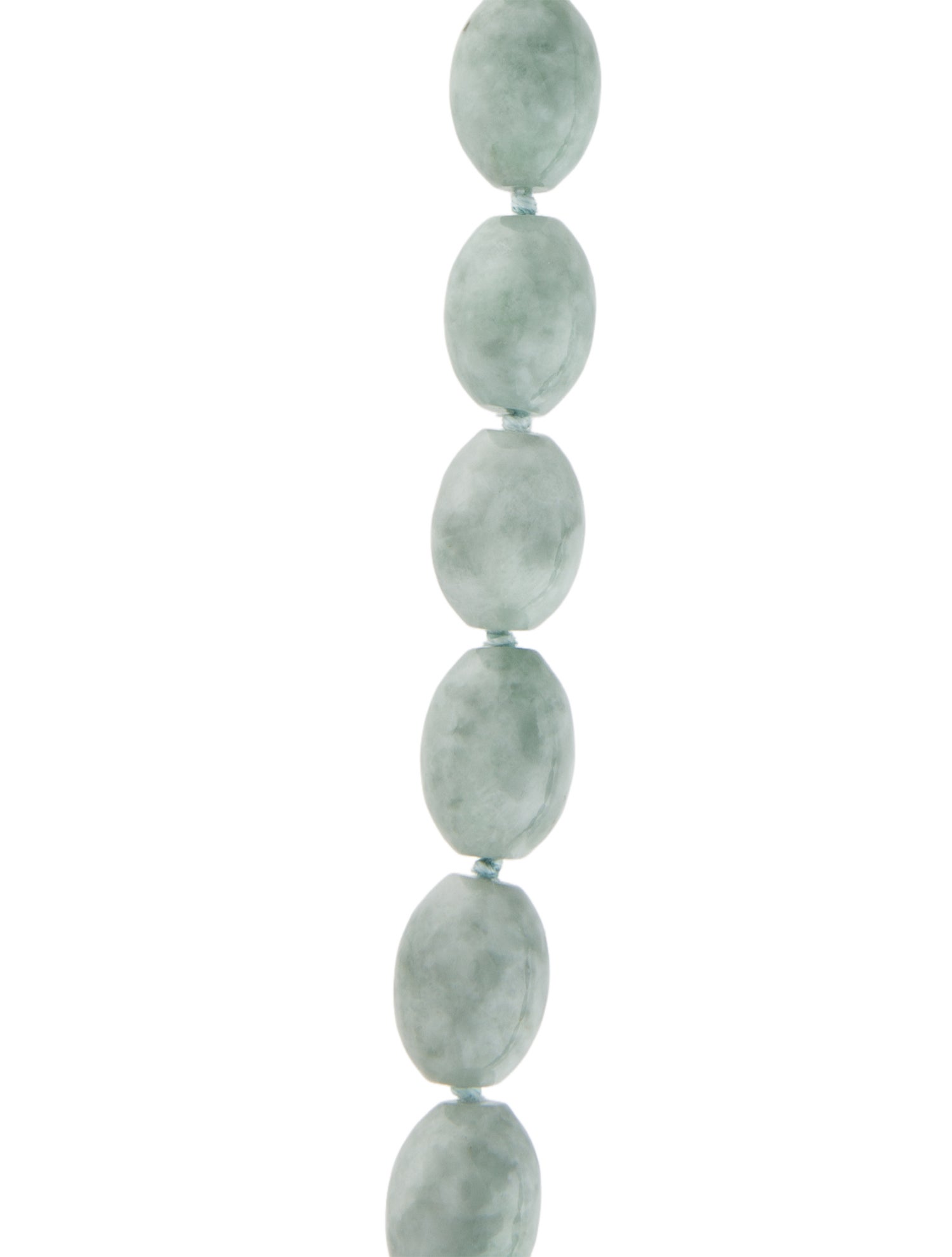Necklace 14K Jadeite Bead Strand