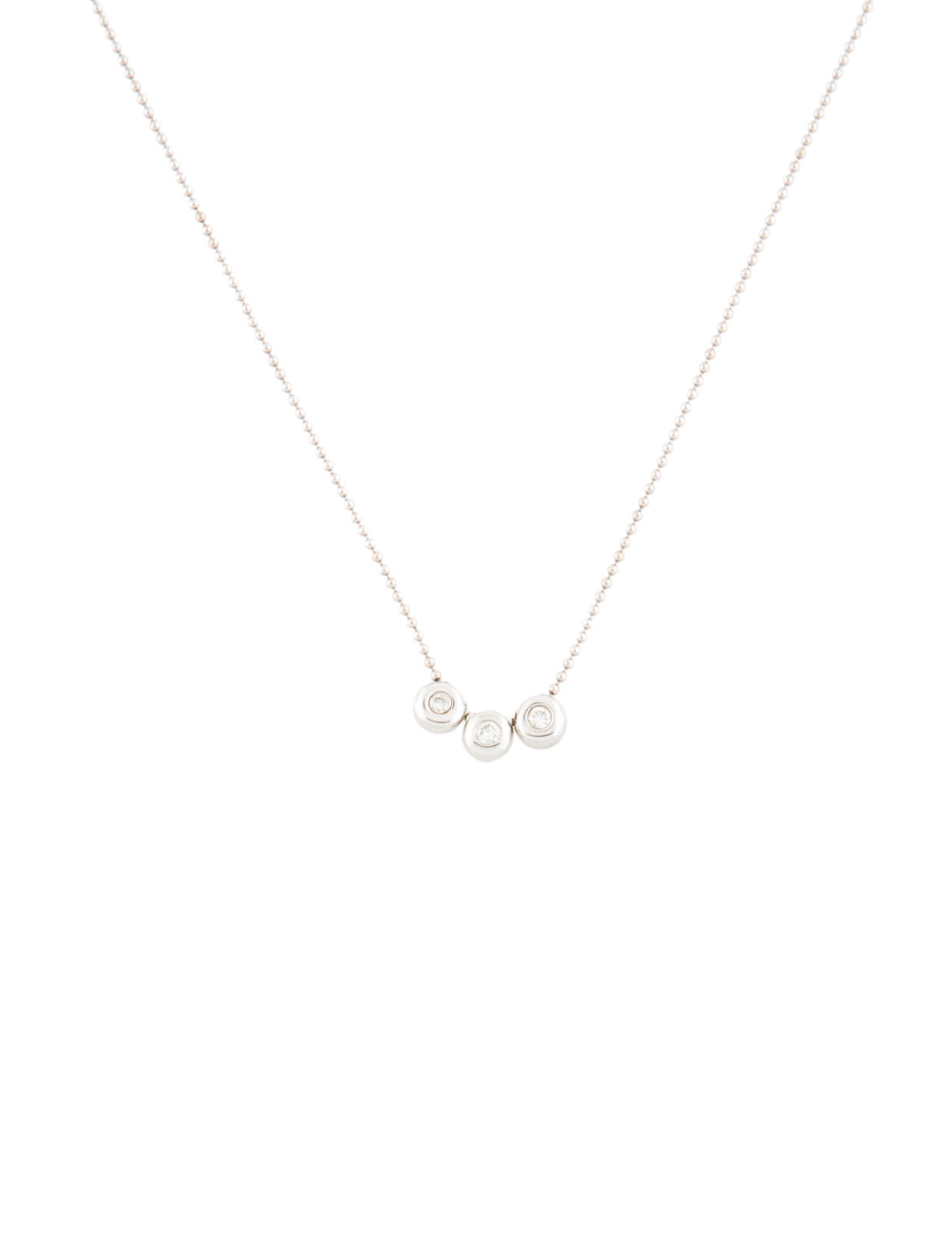 Necklace 14K Diamond Slider Station