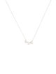 Necklace 14K Diamond Slider Station Necklace