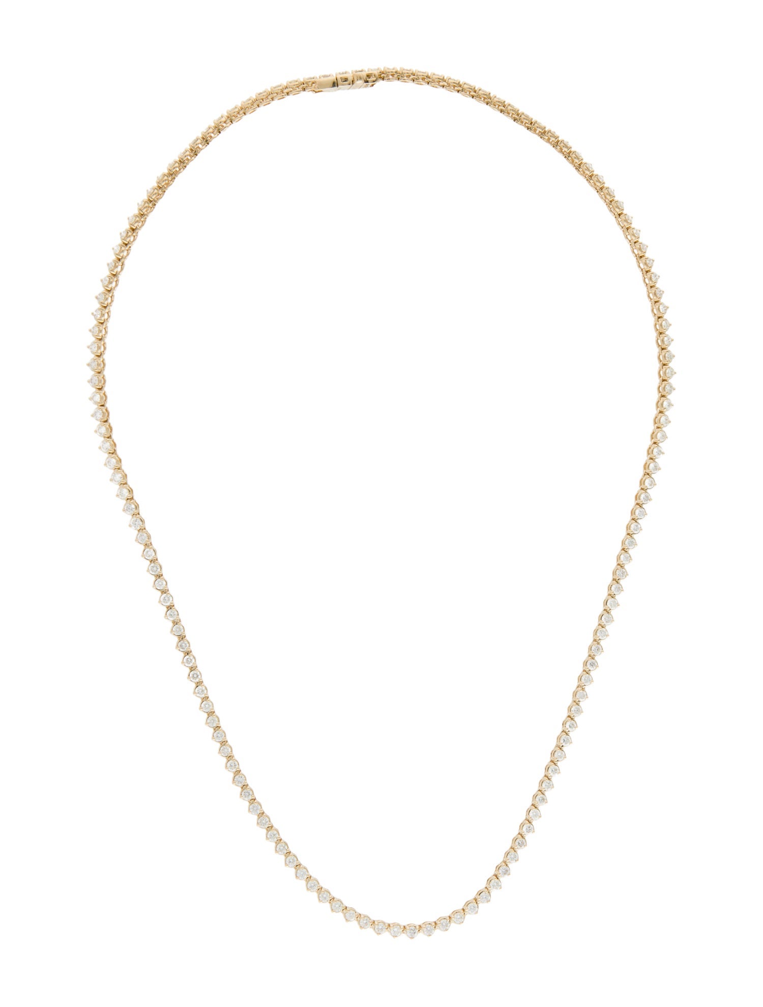 Necklace 14K 4.14ctw Diamond Tennis