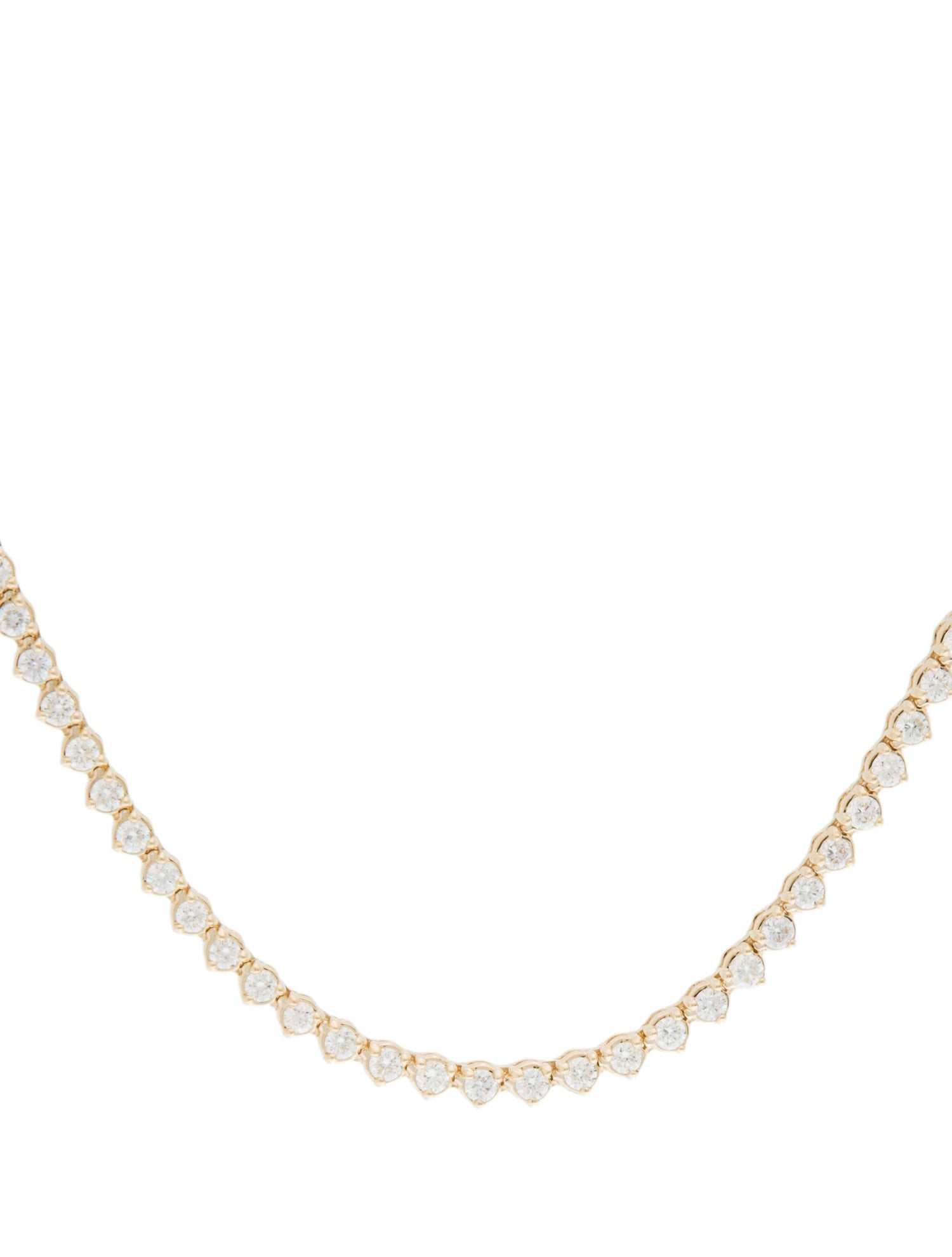 Necklace 14K 4.14ctw Diamond Tennis