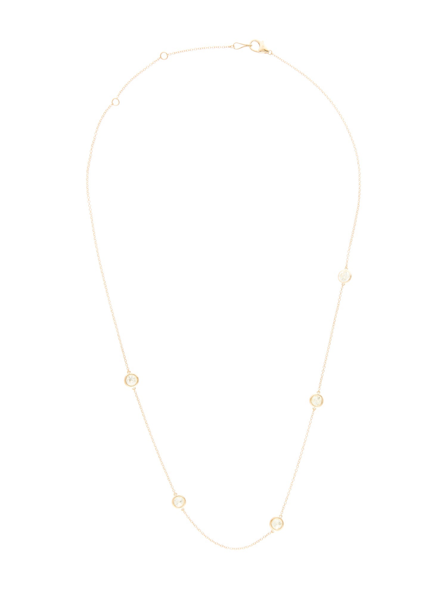 Necklace 14K 1.55ctw Diamond Station