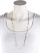 Necklace 14K Pearl Station Chain Necklace